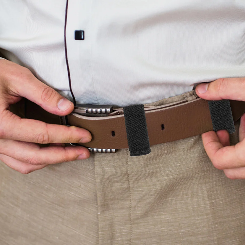 5 قطعة حزام مطاطي حفظة للرجال قابل للتعديل حبل مشبك واجب حزام مفتاح حامل واسعة حلقات النايلون على ظهره حزام التجنيب #5