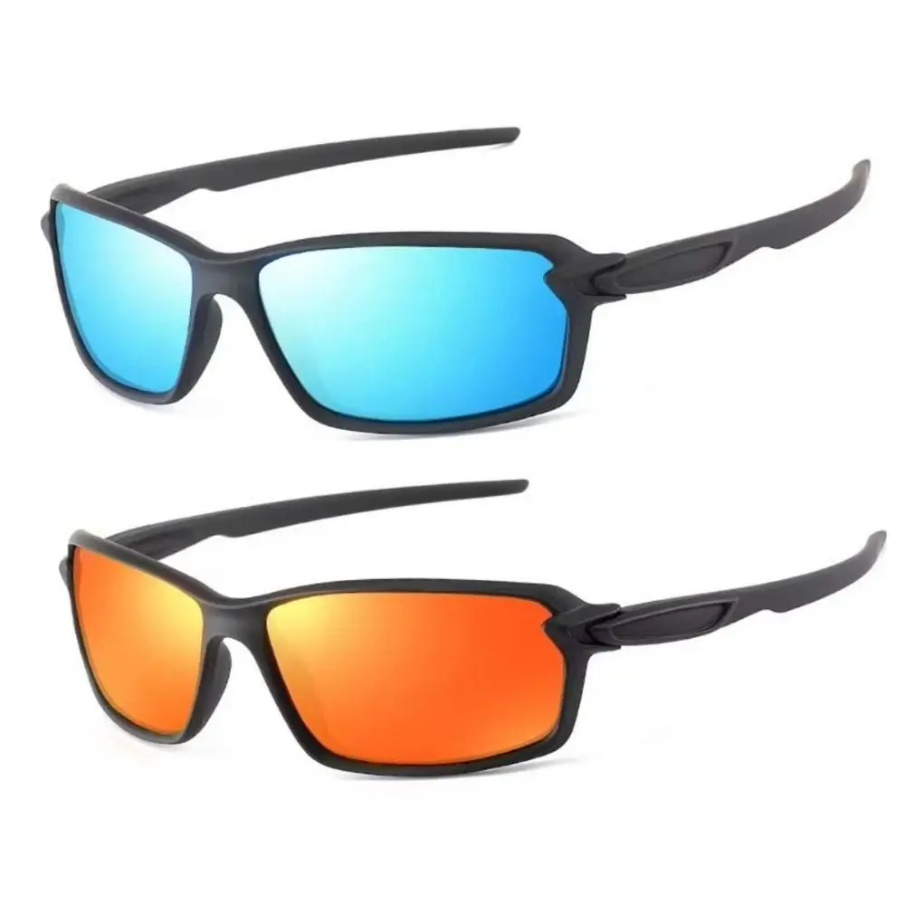 

Square Frame Cycling Polarized Sunglasses Lightweight Anti-glare Fishing Sunglasses Colorful Fashion Mirror