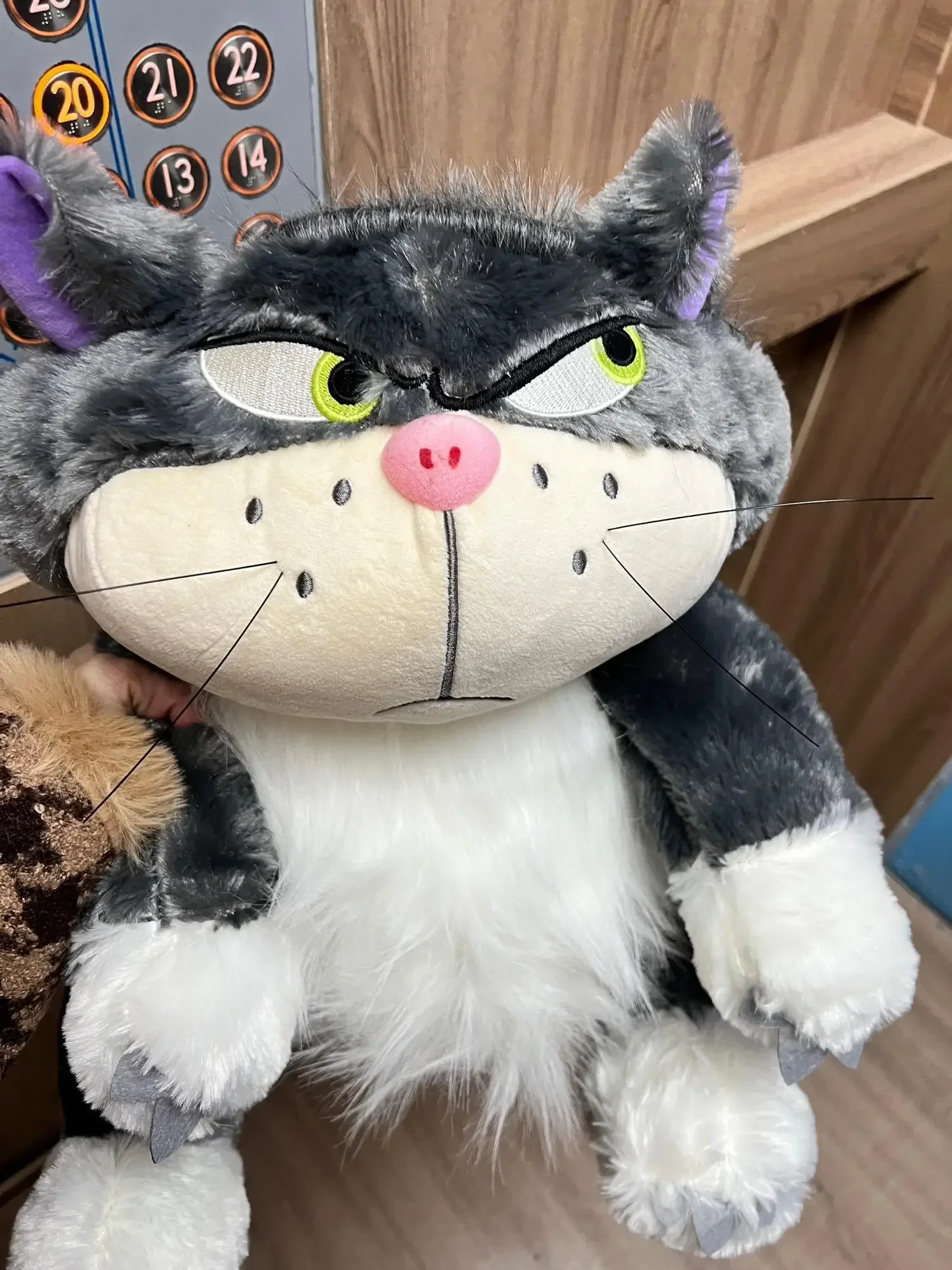 30-80cm Cinderella Lucifer Cat Plush Dolls Soft Stuffed Animal Plushie Decor Kawaii Cartoon Pillow Princess Kids Christmas Gift