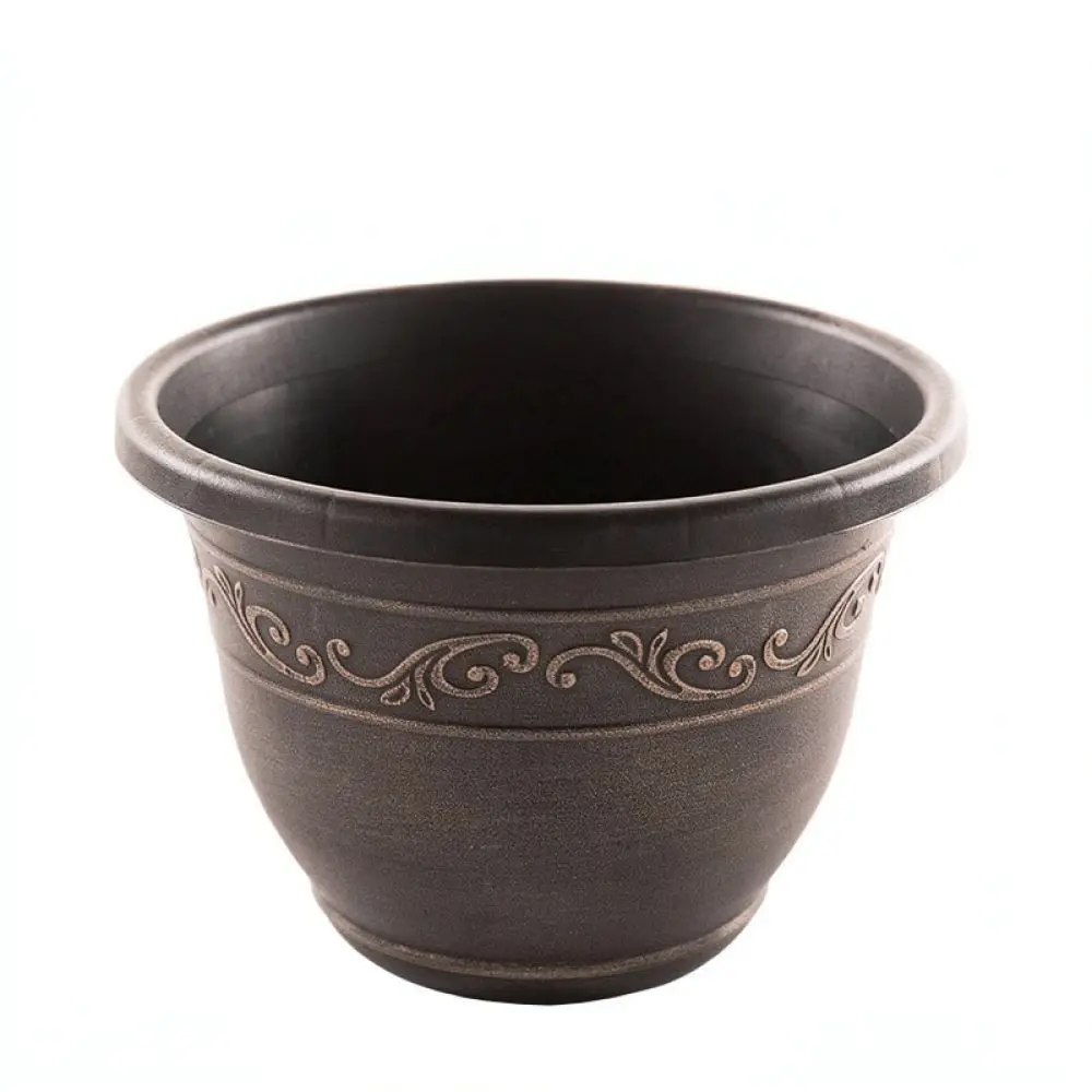 Large Opening Resin Garden Plant Pot Thickened Antique Style Flower Container Succulent Basin Home Balcony Decoration