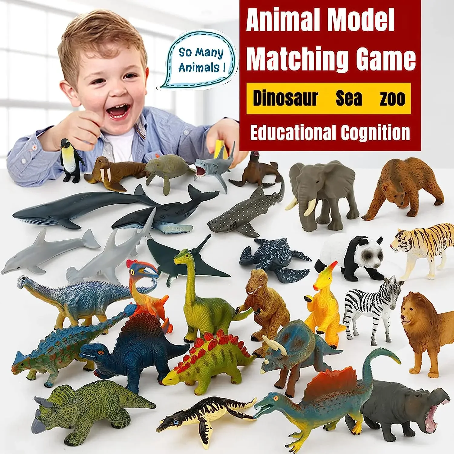 Montessori Animal Matching Card,Language Learning Cognitive Kids Educational Toy Insect Farm Zoo Preschool Toddler 1 2 Years Old