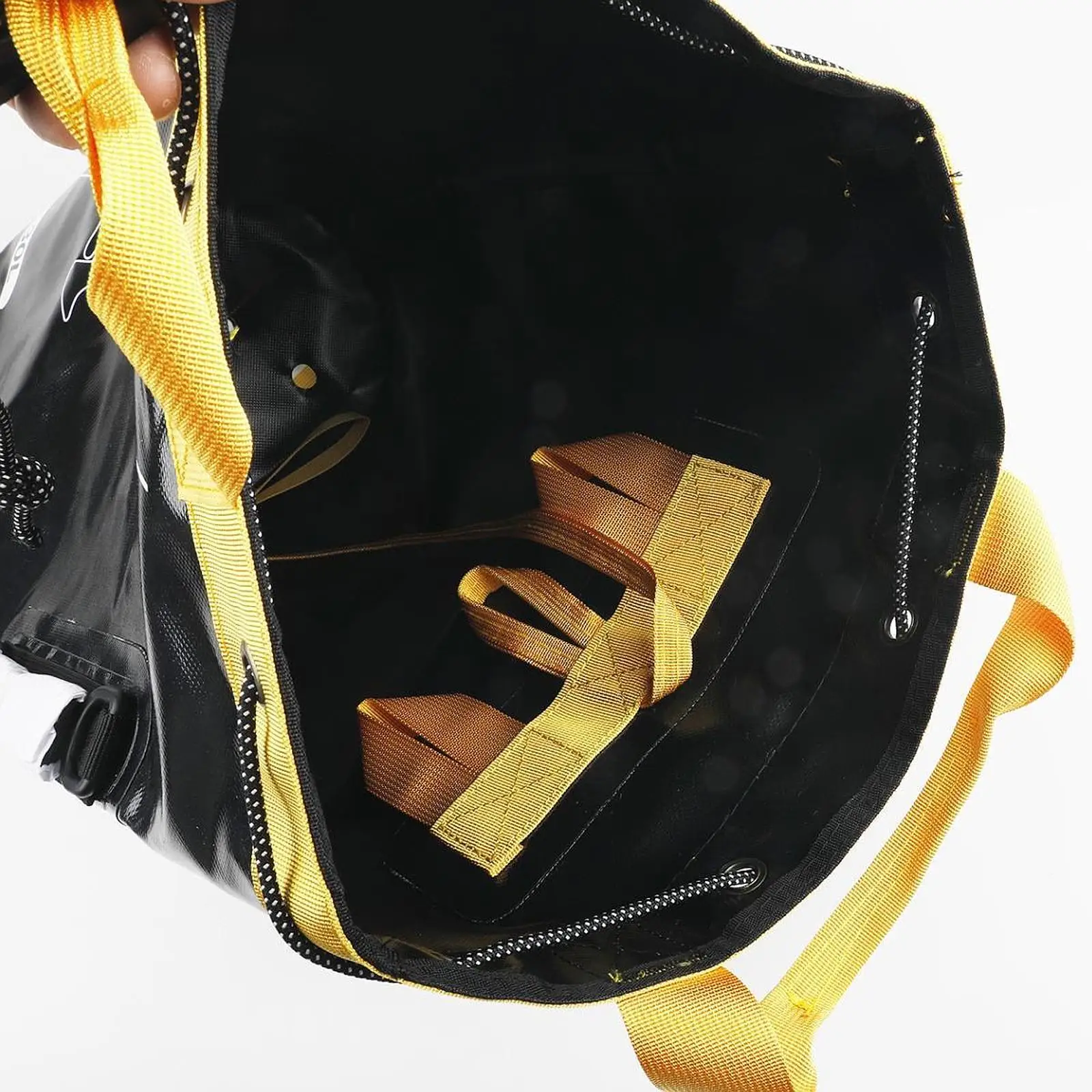 

Climbing Rope Storage Bag Outdoor 1000D PVC Mesh Adjustable Carrier Backpack for Mountaineering and Utility Rope