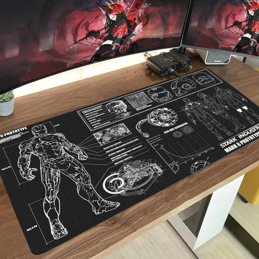 Rubber Mat Carpet Pad Mouse Japan Anime Gaming Pad Superheroes Homem heroes Ferroes Desk Mat Gamer PC Accessories 900x400 Gaming Mouse Pad