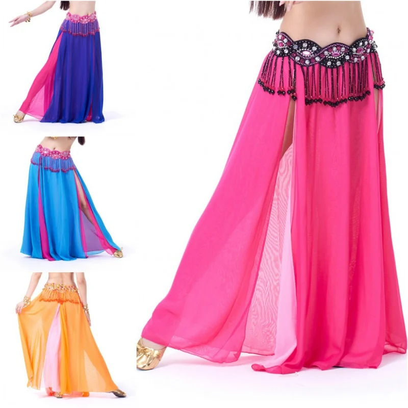 Belly Dance Skirt Women Girls Belly Dance Performance Lady Dancing Skirt