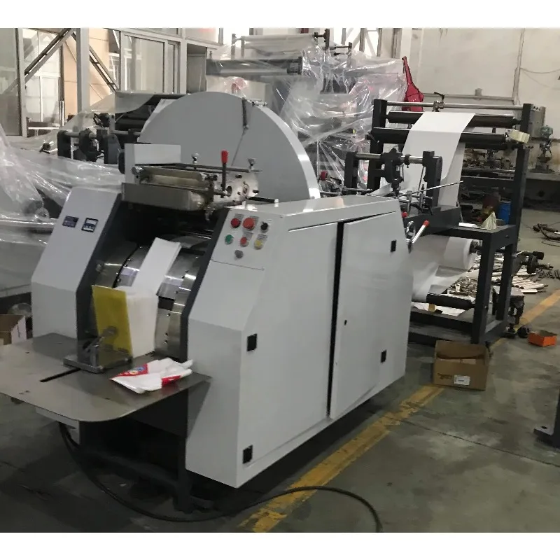 Fully Automatic V-bottom Brown Khaki Kraft Food Paper Shopping Bag Making Machine in China Paper Bag Machine