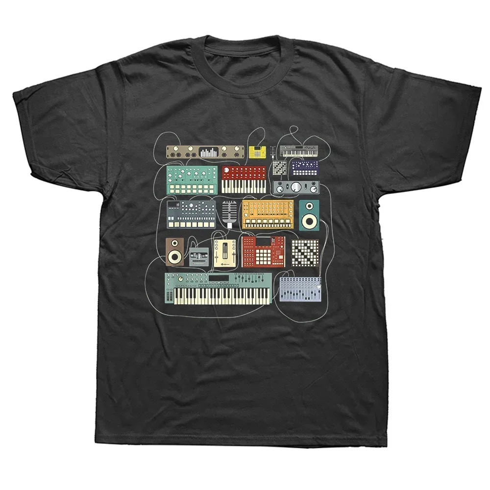 Electronic Musician Synthesizer And Drum Machine Dj Hot Sale T Shirt Men Women Cotton Tshirt Fashion T-shirt Streetwear 2024