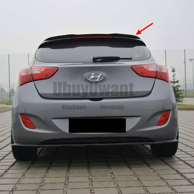 Hinten Dach Lip Spoiler Für Hyundai I30 N MK3 I30N Fließheck Schwarz/Carbon Look Auto Schwanz Flügel Dekoration
