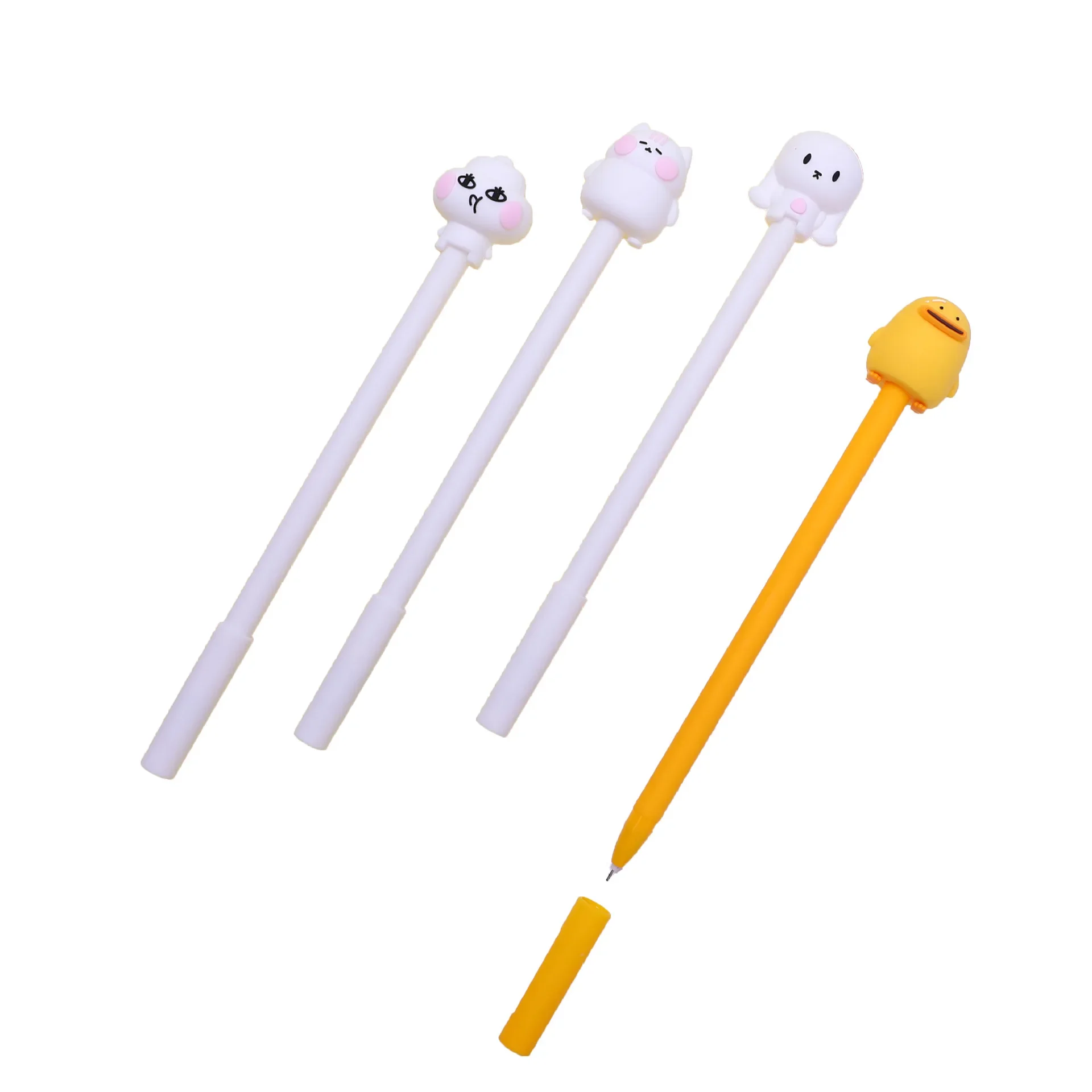 

48 шт., нейтральная ручка Aike Family, милая и милая черная студенческая ручка 0,5 мм, креативная ручка для укладки, офисные канцелярские принадлежности