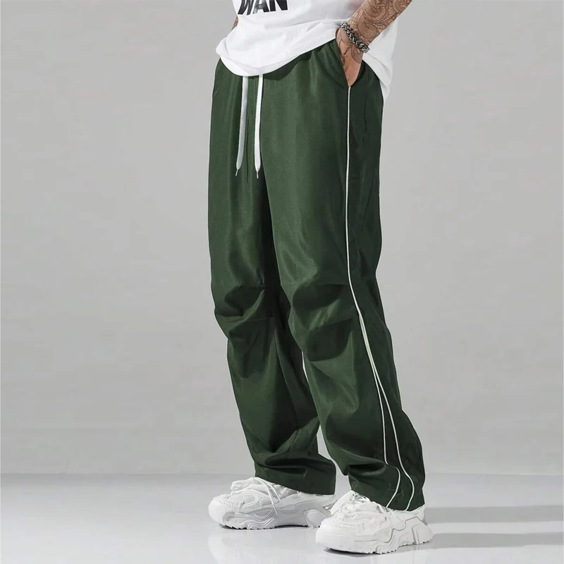 

Men's High Street Workwear Outdoor Waterproof Assault Pants Sports Casual Pants Loose Straight Multi-pocket Breathable