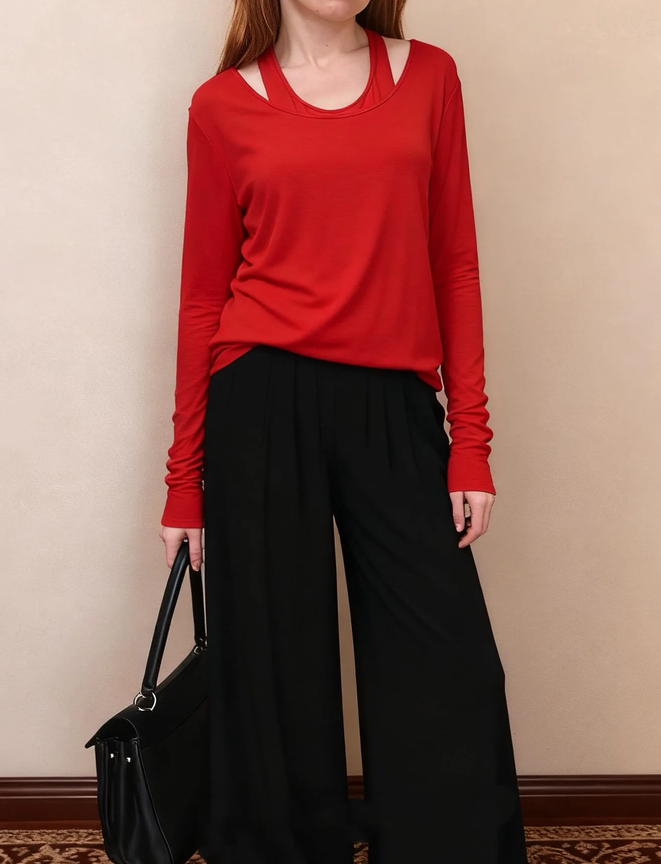 

Осень-зима, женский вязаный шерстяной жилет Long Sve, комплект из двух предметов, удобный базовый слой, коврик, повседневный костюм