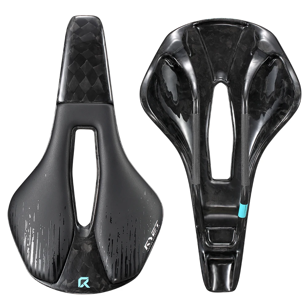 AliExpress RYET Carbon Fiber MTB Saddle with 3D Mesh Ultralight Racing Bike Seat 7x9mm Oval Rails for Road Mountain Cycling Accessories
