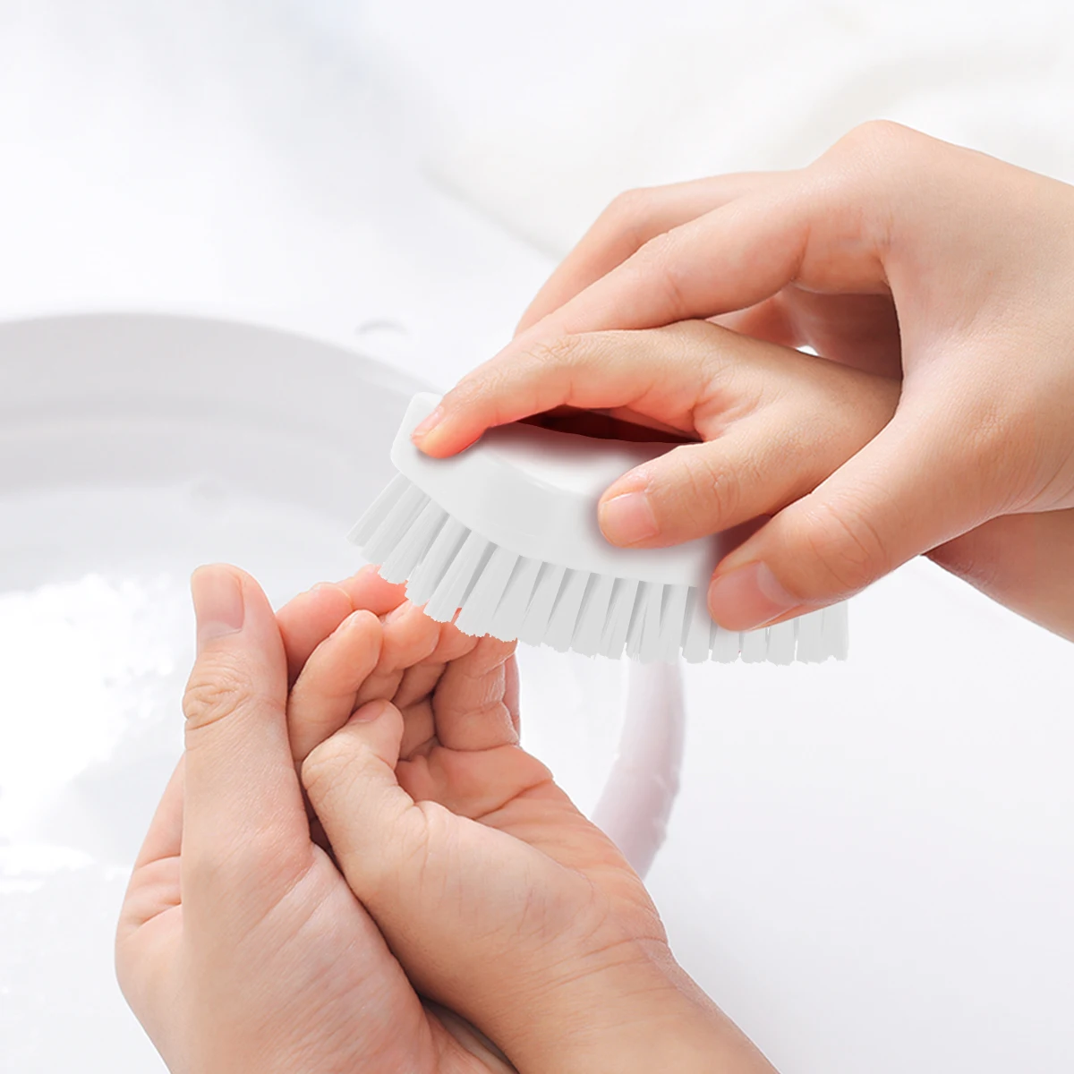 

Soft Bristle Nail Cleaning For Fingernails Toenails Scrubbing Brush Nail Scrub Toe Brush Kitchen Bathroom Office Use Travel