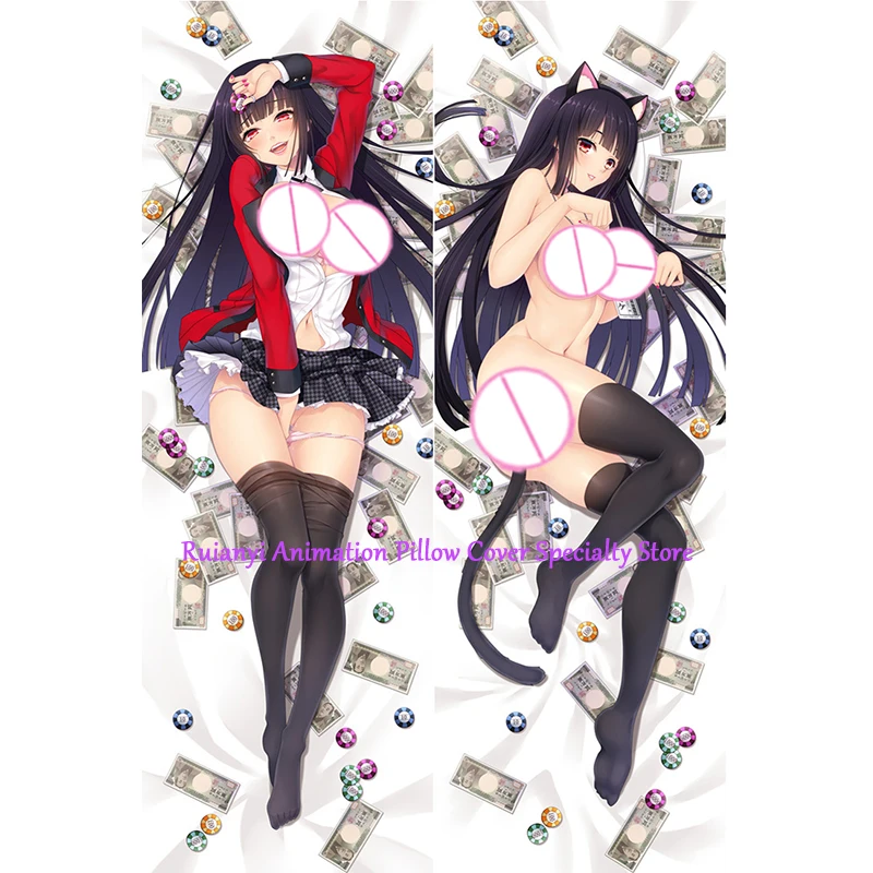 

Dakimakura Anime Jabami Yumeko Double-sided Pillow Cover Print Life-size body pillows cover Adult pillowcase