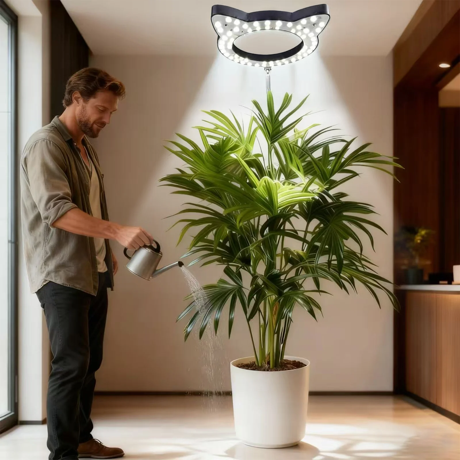 

Black Grow Light, Full Spectrum LED Plant Lights for Indoor Growing with 3/9/12H Timer, Plant Grow Lamp for Large Indoor Plants