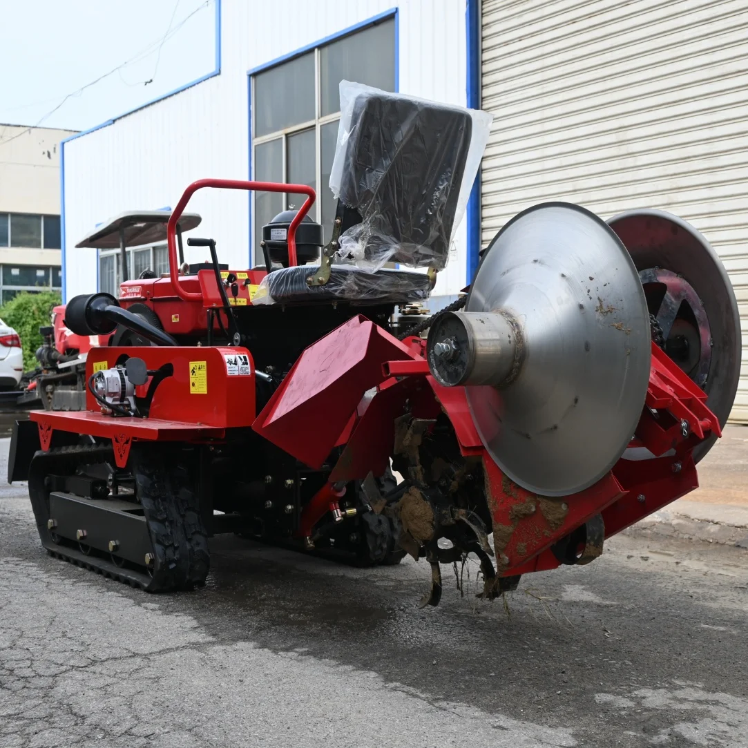 Mini Crawler Tractor Hand Operated Walking System Small 35HP Diesel Engine All Terrain Performance for Agricultural Cultivation