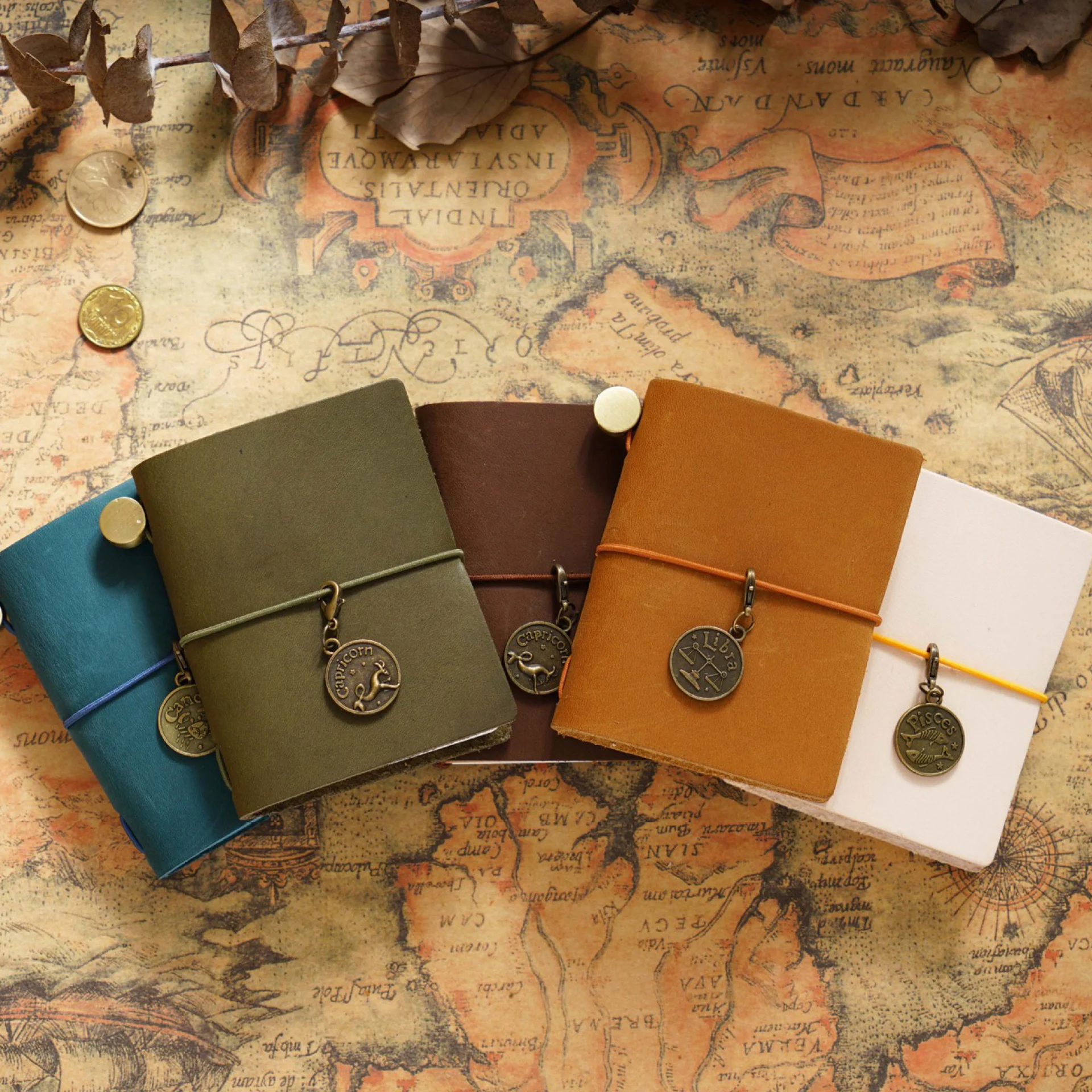 Mini Notebook 128 Pages  Retro Notebook Cowhide Pocket Diary Notebook Handmade Blank Diary