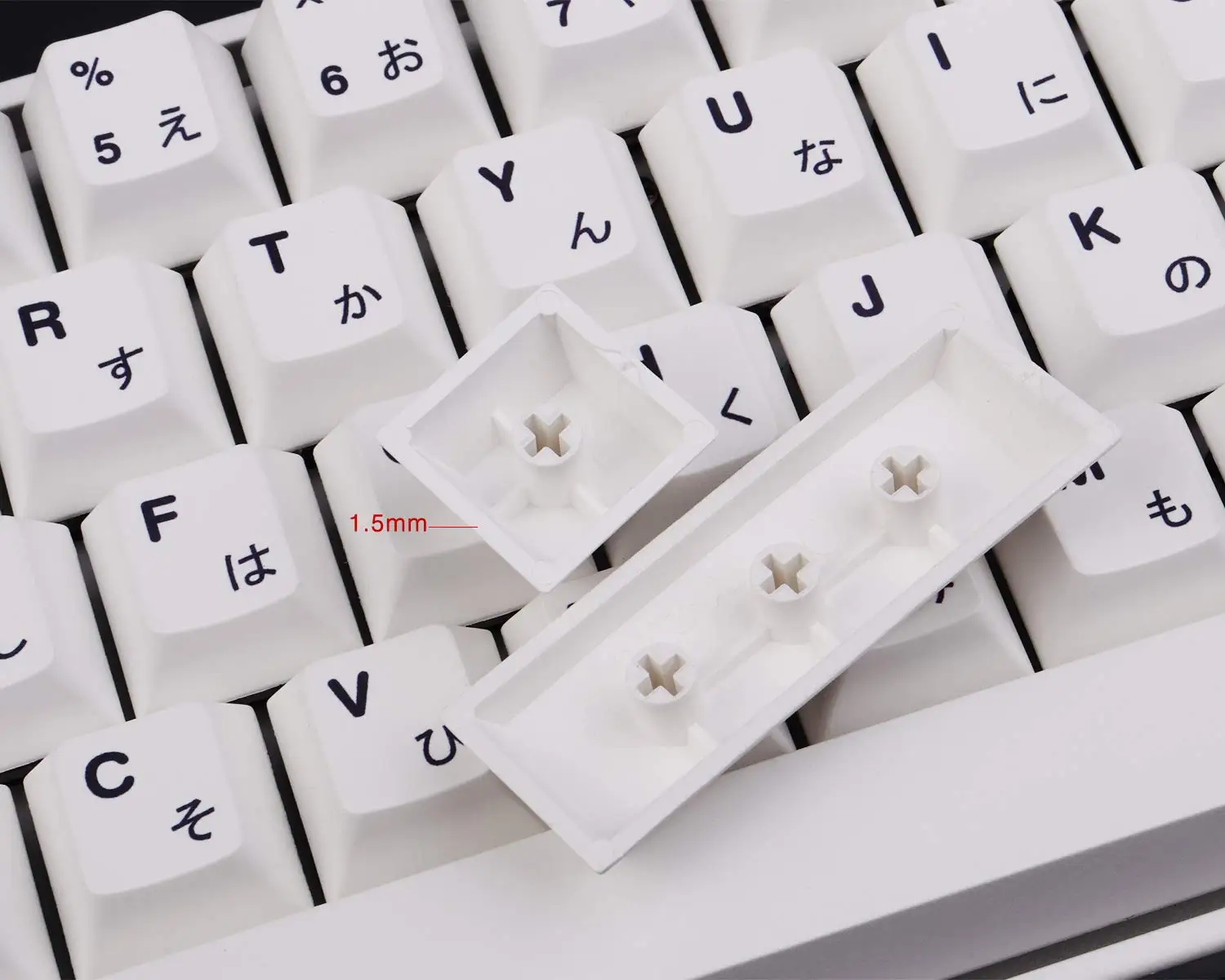 Minimalista Bianco 135 Tasti Cherry Profilo PBT Keycap DYE-Sub Inglese Personalità Personalizzata Keycap Per Tastiera Meccanica 61/64