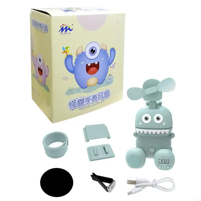 Quạt USB có thể đeo được hình quái vật mini cho người giữ điện thoại 3 Gear USB cá nhân FA N58D