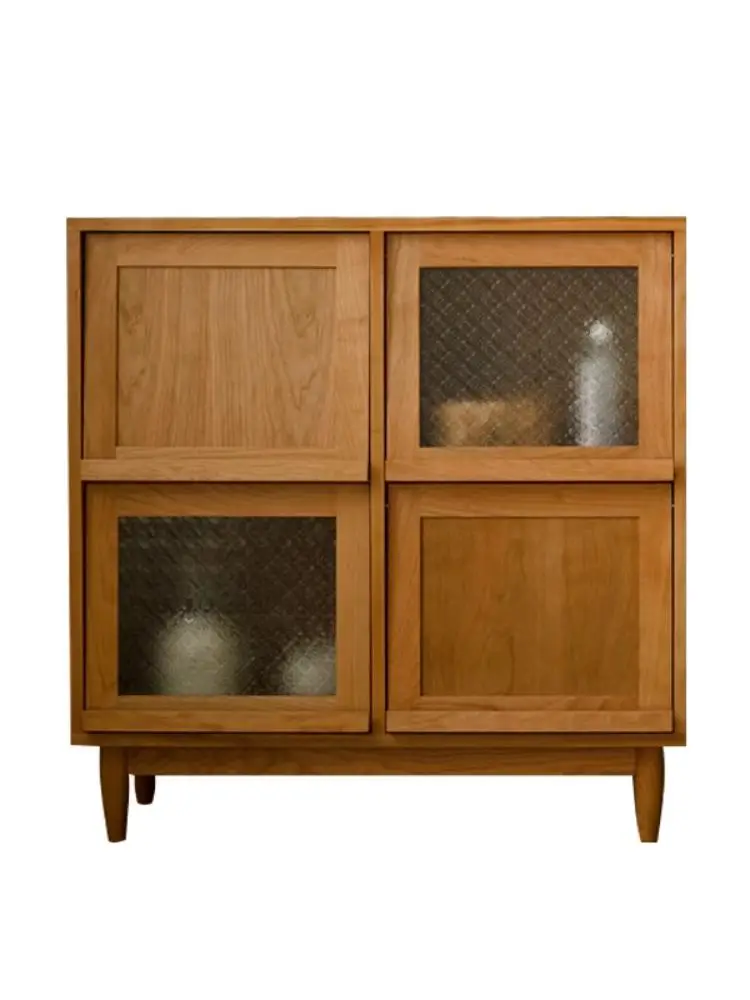 

Sideboard Cabinet Solid Wood Magazine Cabinet Rattan Bookcase Changhong Glass Locker B&B Sofa Side Cabinet