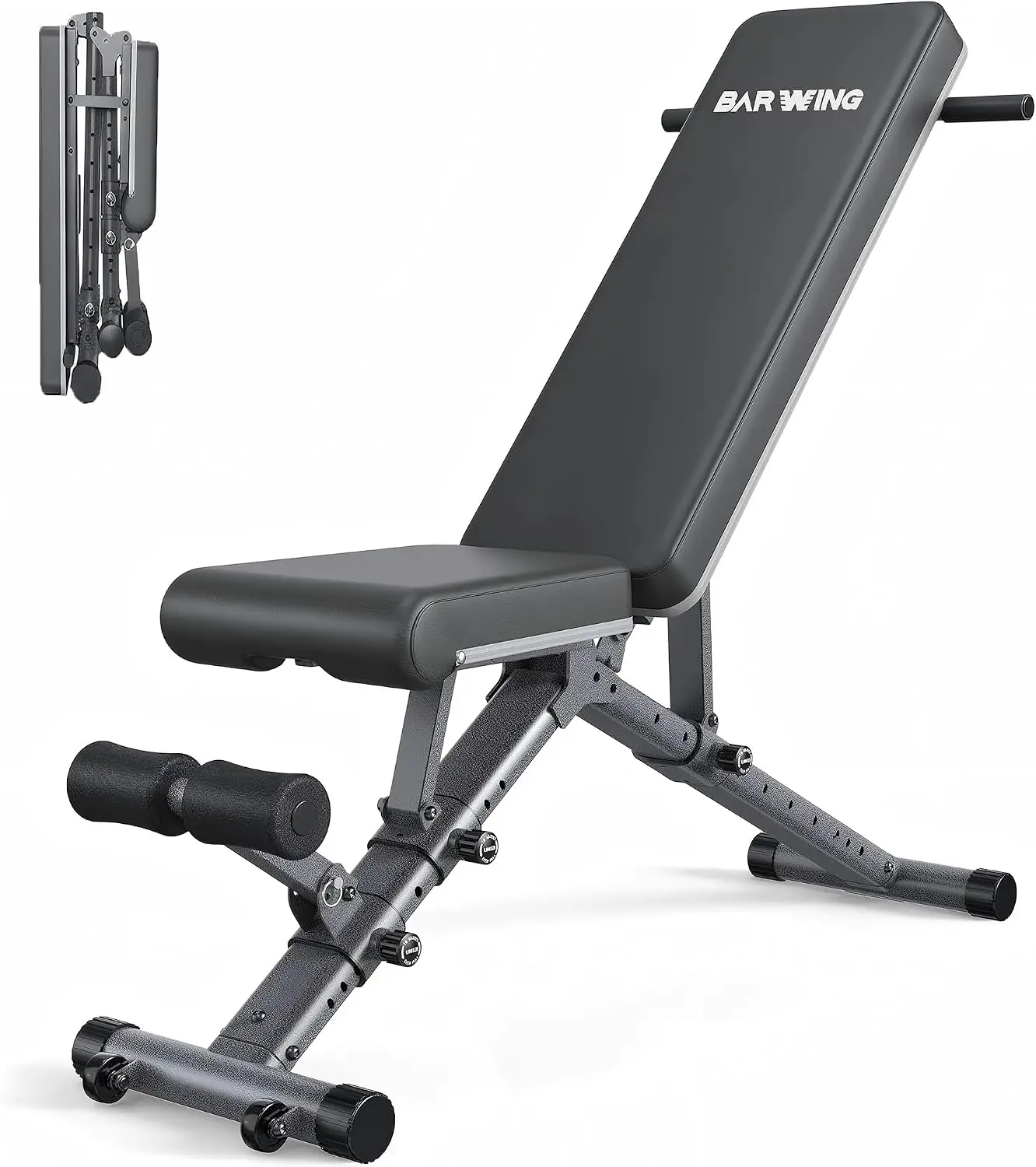 Heavy Adjustable Weight Bench 1000 1300 Lbs Incline Decline Foldable Training Lifting Gym Equipment Easy Assembly