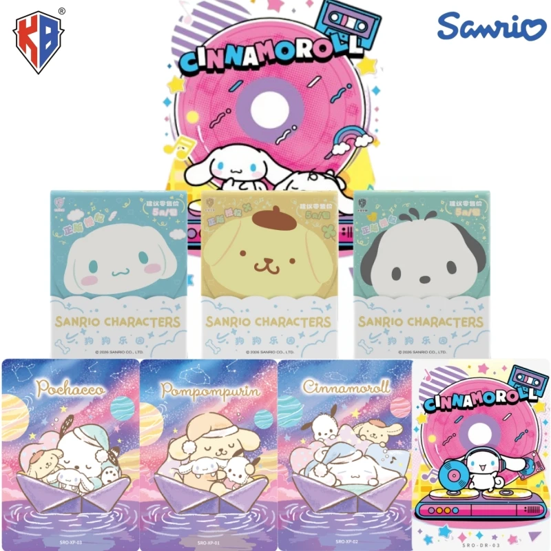 

Новая серия карточек KABAO Sanrio Family: Официальные оригинальные аниме-товары, детские коллекционные карточки, праздничный подарок, оригинальная коробка