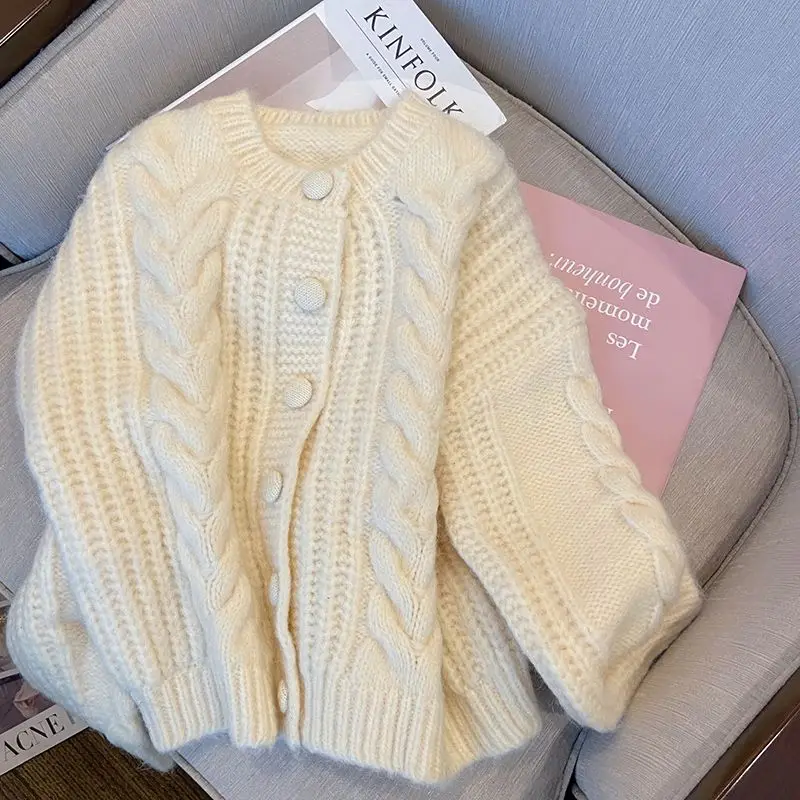 

Women Sweaters Japan Style Solid Sweet Lady Autumn Jumpers Casual Fashion Soft Knitting Popular Student All-match Cardigan Daily