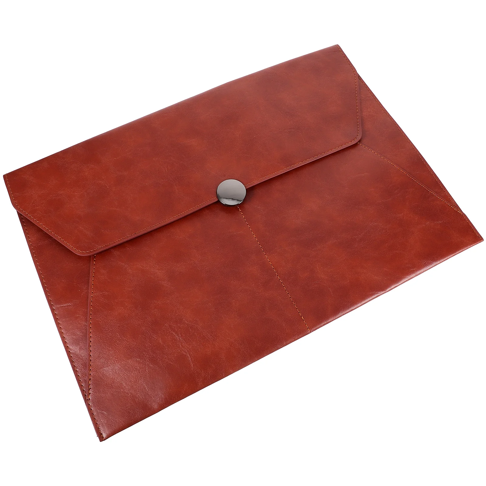 

Organizer A4 Imitation Large Capacity Storage Bag Folders Office File Holder High Brown Document