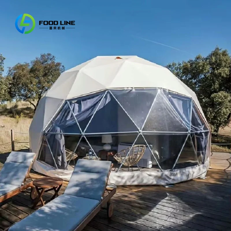 Custom Waterproof & UV Resistant Geodesic Dome Tent, Luxury Outdoor Shelter for Philippines Resort Hotel Glamping