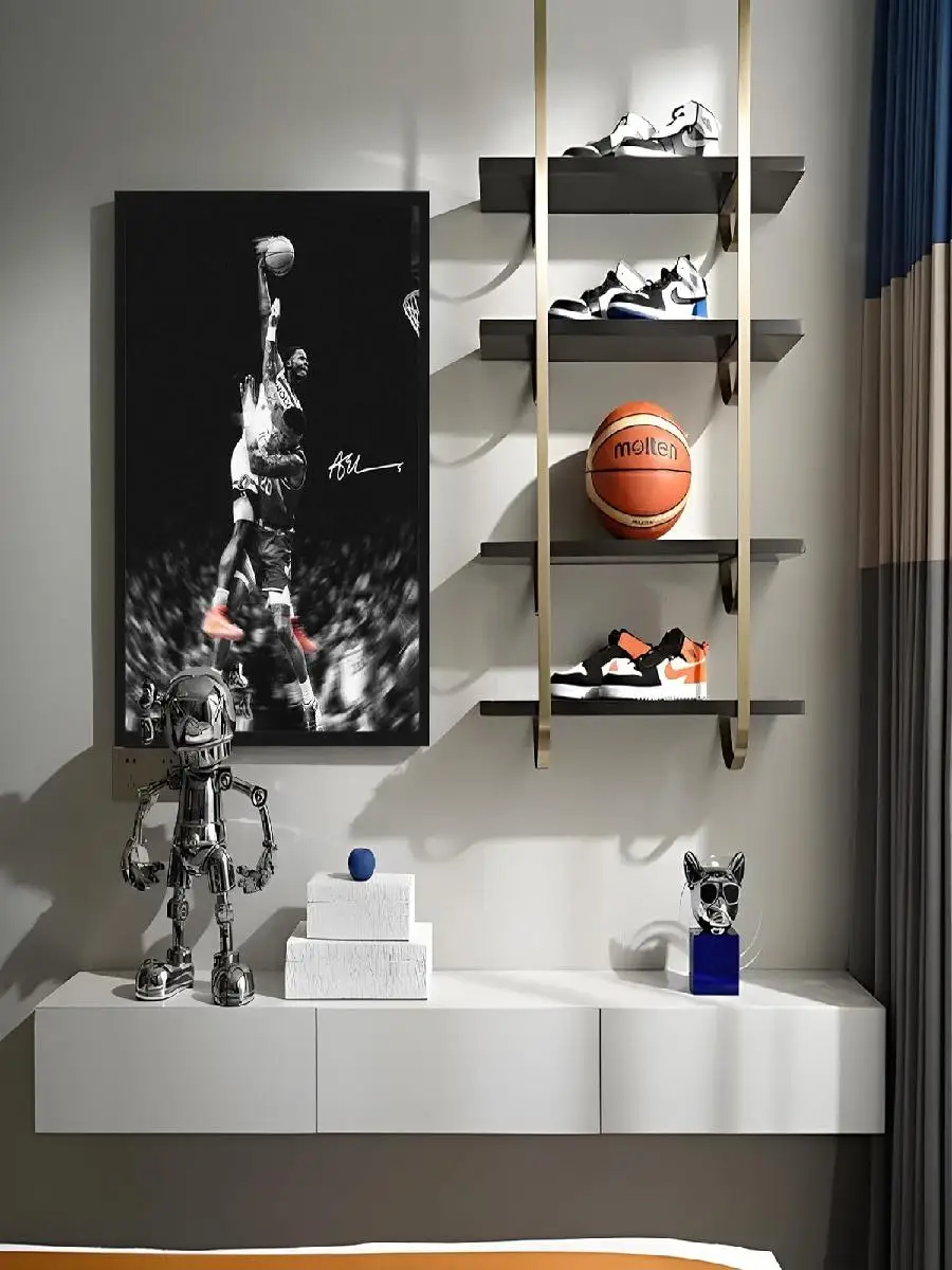 Canvas Poster Basketball Star Wall Art Decor for Boys Room Bedroom X Sports Prints Posters