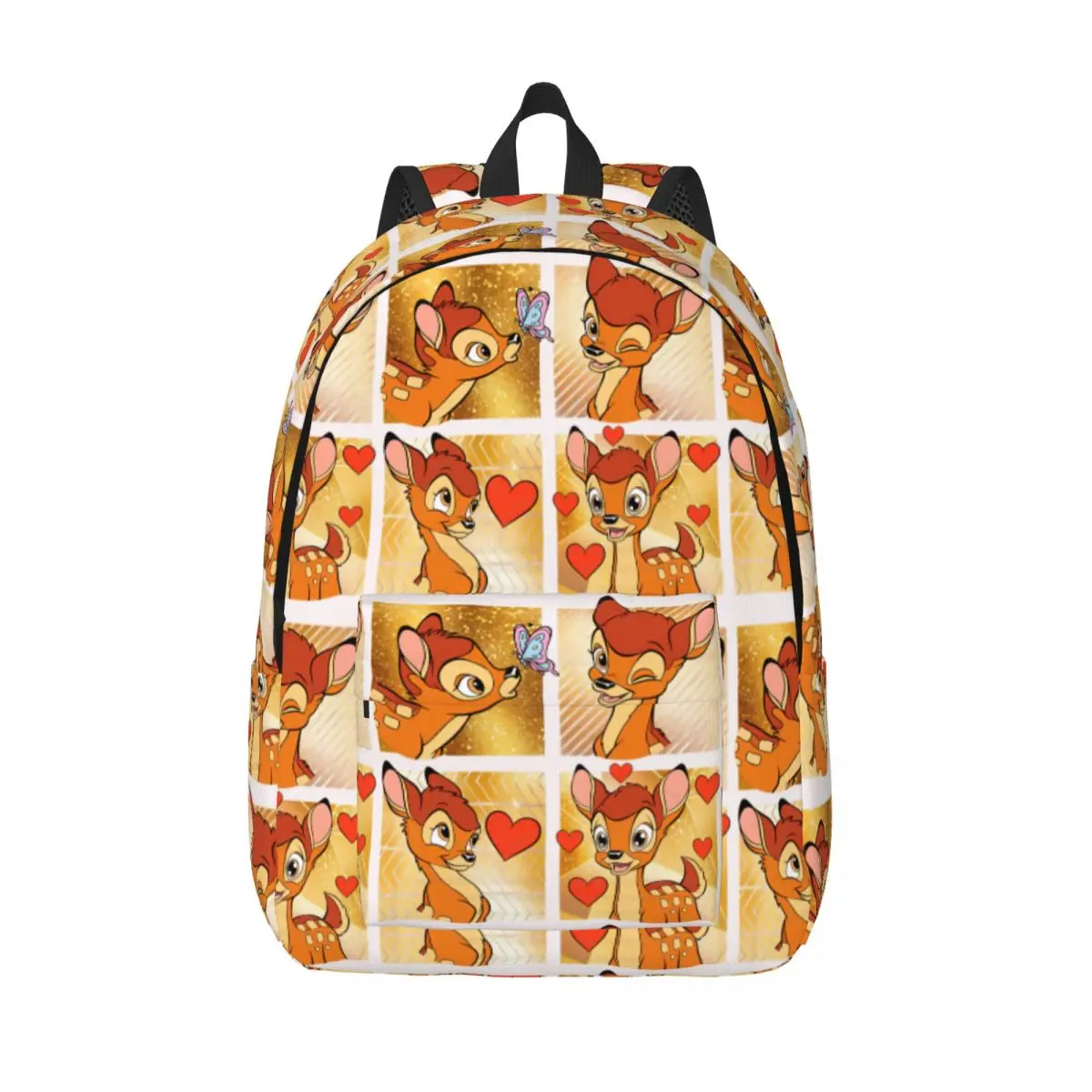 

Bambi Cartoon Collage Backpack for Preschool Kindergarten School Student Book Bags Boy Girl Kids Daypack Hiking