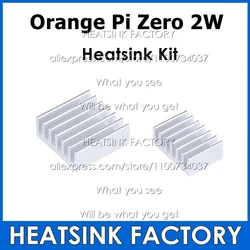 2 pz/set Kit dissipatori di calore in alluminio fai da te con nastro adesivo termico Pad dissipatore di calore in rame applicare per Orange Pi Zero 2W