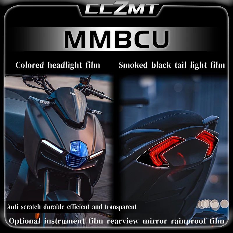 

For SYM MMBCU headlight film smoked black tail light protection film rearview mirror rainproof film modification accessories