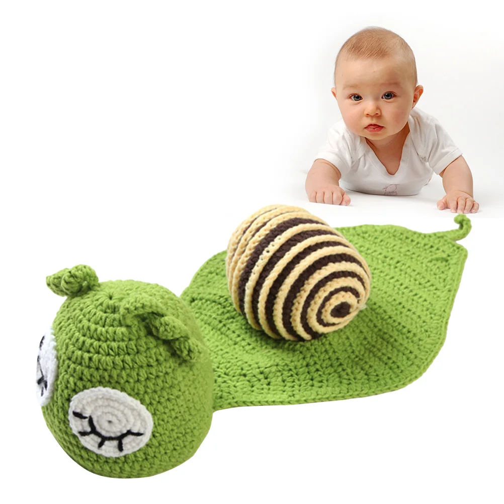 سماوي الحلزون على شكل الوليد التصوير الدعائم للجنسين محبوك ملابس الطفل الدعاوى لالتقاط الصور الرضع رائعتين ملابس الطفل