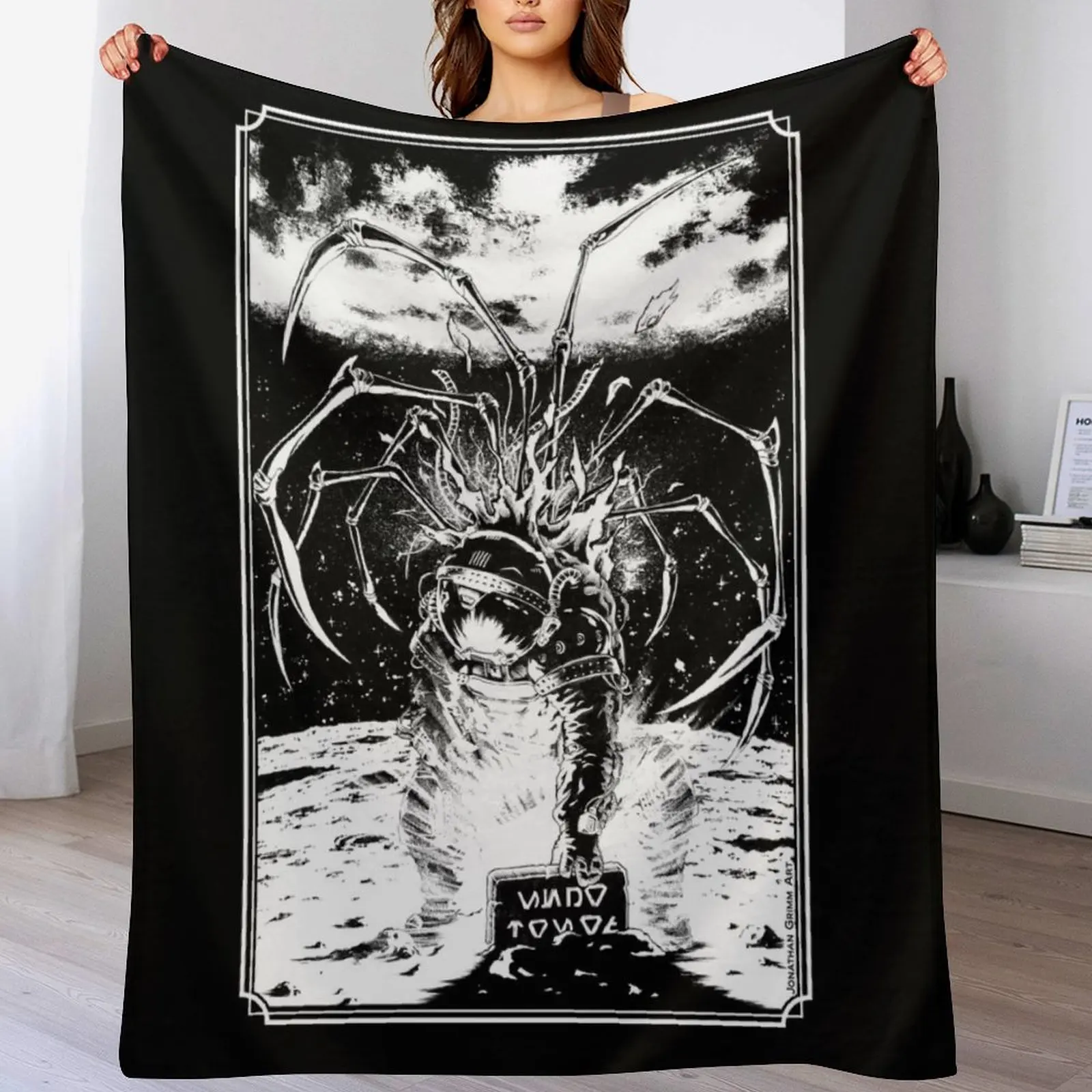 Arachnonaut Throw Blanket Color Fast Cozy Throw Blanket