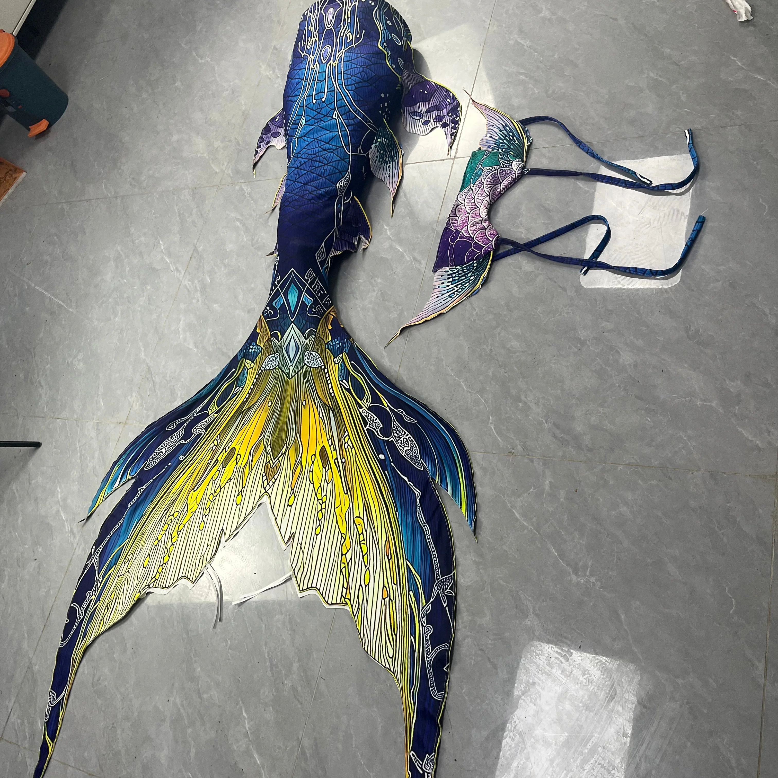 Original Mermaid Tail High-End Custom Freediving Photo Swimsuit Mermaid Skirt view 4