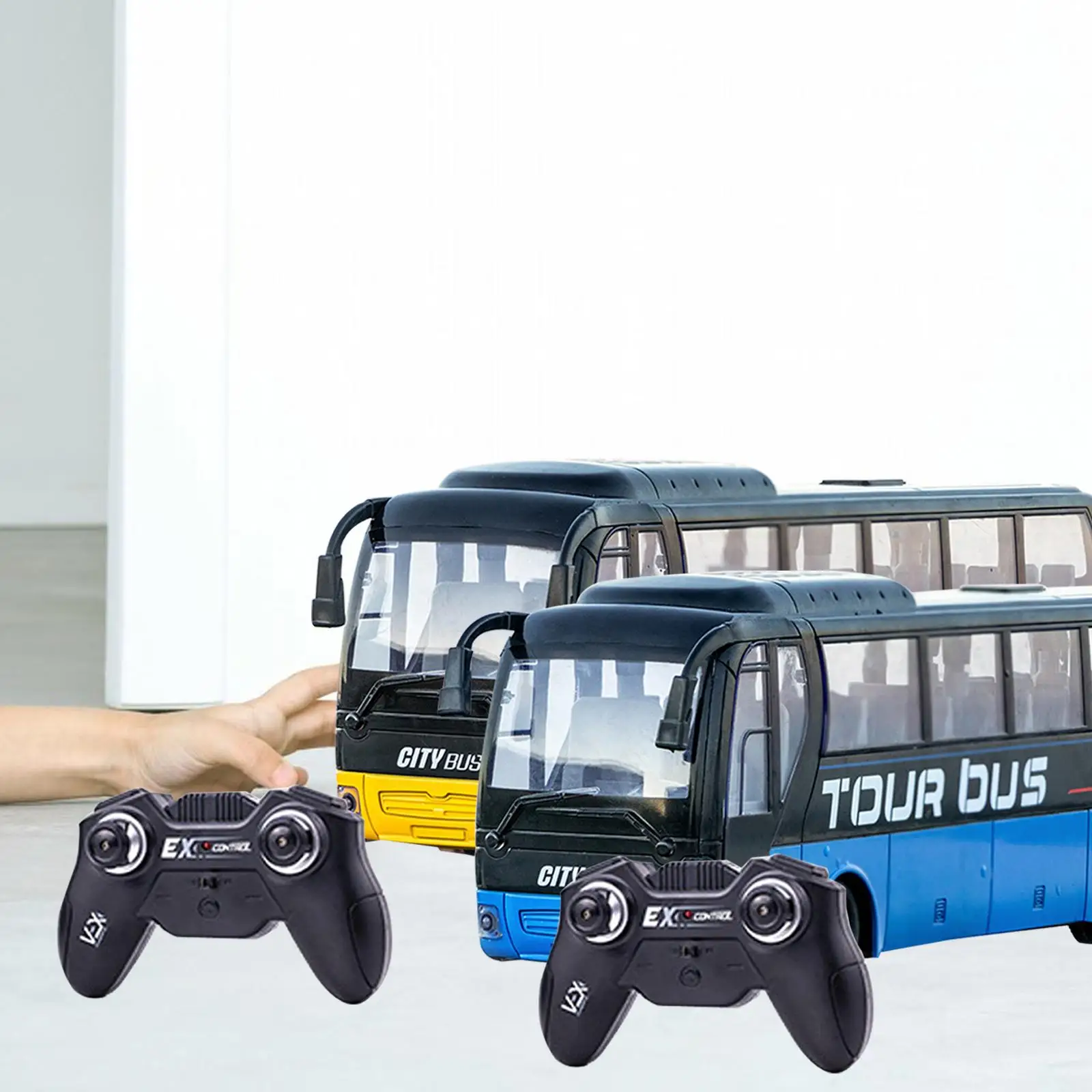 Zdalnie Sterowany Autobus Miejski, Akumulatorowy, Wytrzymały, Realistyczny Autobus Szkolny Zabawka