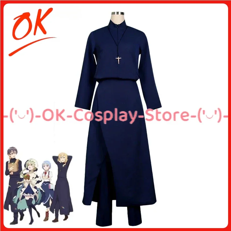 

Lawrence Cosplay Costume Party Outfits Priest Black Suit Halloween Carnival Uniforms Anime Clothing Custom Made