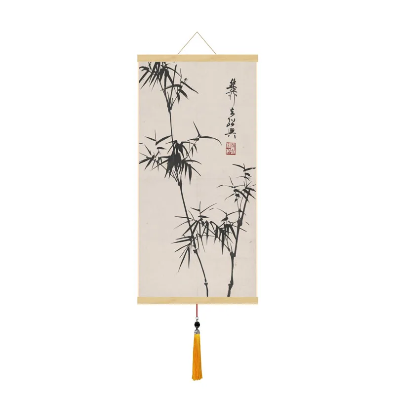 Antique Calligraphy Paintings Scroll Murals Study Office Living Room Decorative Anime Poster Tapestr Canvas Room Decor Aesthetic