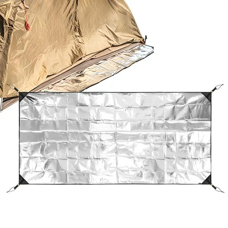 

Aluminum Foil Foam Pad Insulating Aluminum Foil Camping Sleeping Mat Double-Sided Waterproof Foil Mat Sleeping Tent Pad Thermal