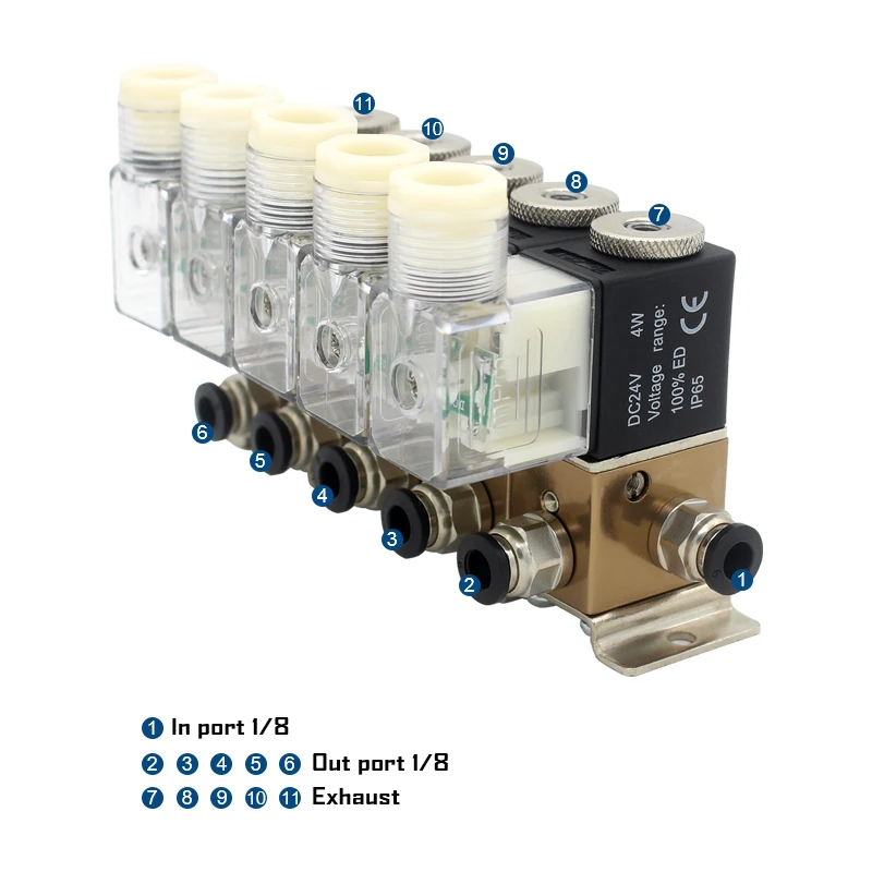 3V1-06 3/2 way Normally closed pneumatic solenoid valve combination positive and negative pressure universal control suction cup