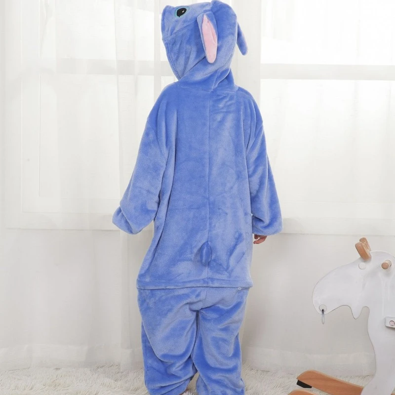 Disney crianças lilo ponto cosplay trajes macacão kigurumi roupas ponto criança com capuz loungewear halloween meninos meninas roupas