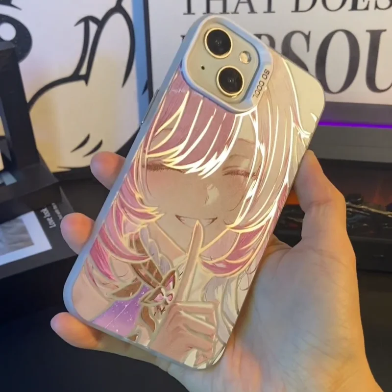 

Cute Girls Elysia Honkai Impact‌‌ Phone Case for iPhone 16 15 14 13 12 11 17 Pro Max Plus Air mini 12mini Game Pretty Girl Cover