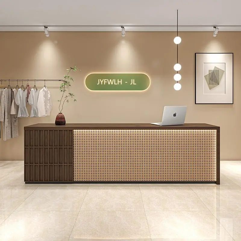 

Economic Beautician Reception Desk Girl Psp Shipping Gray Reception Desk Bureaux Machine Mostrador De Tienda Office Furniture