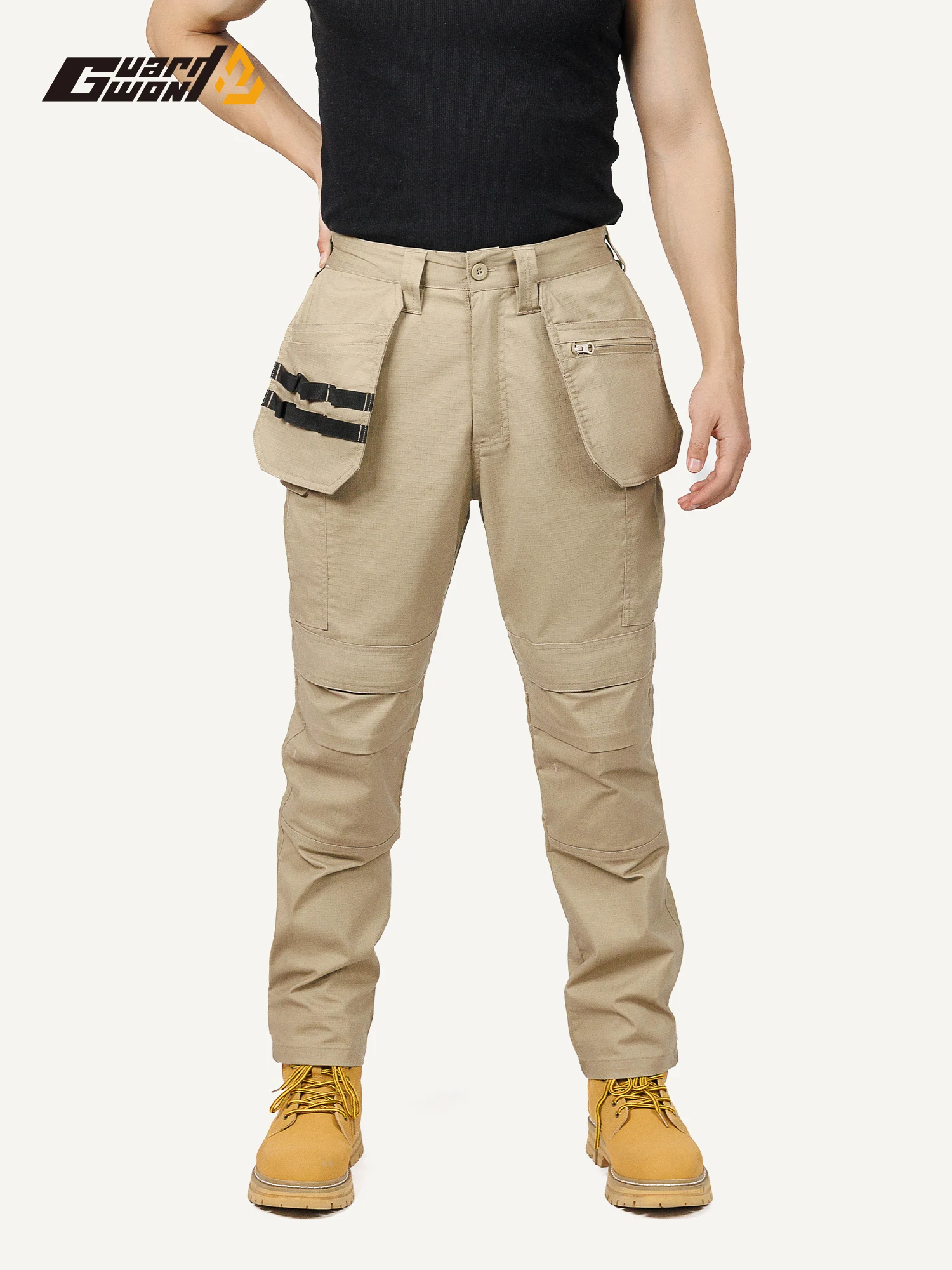 Men's quick drying work pants, elastic and durable, outdoor hiking and off-road pants, outdoor tactical pants