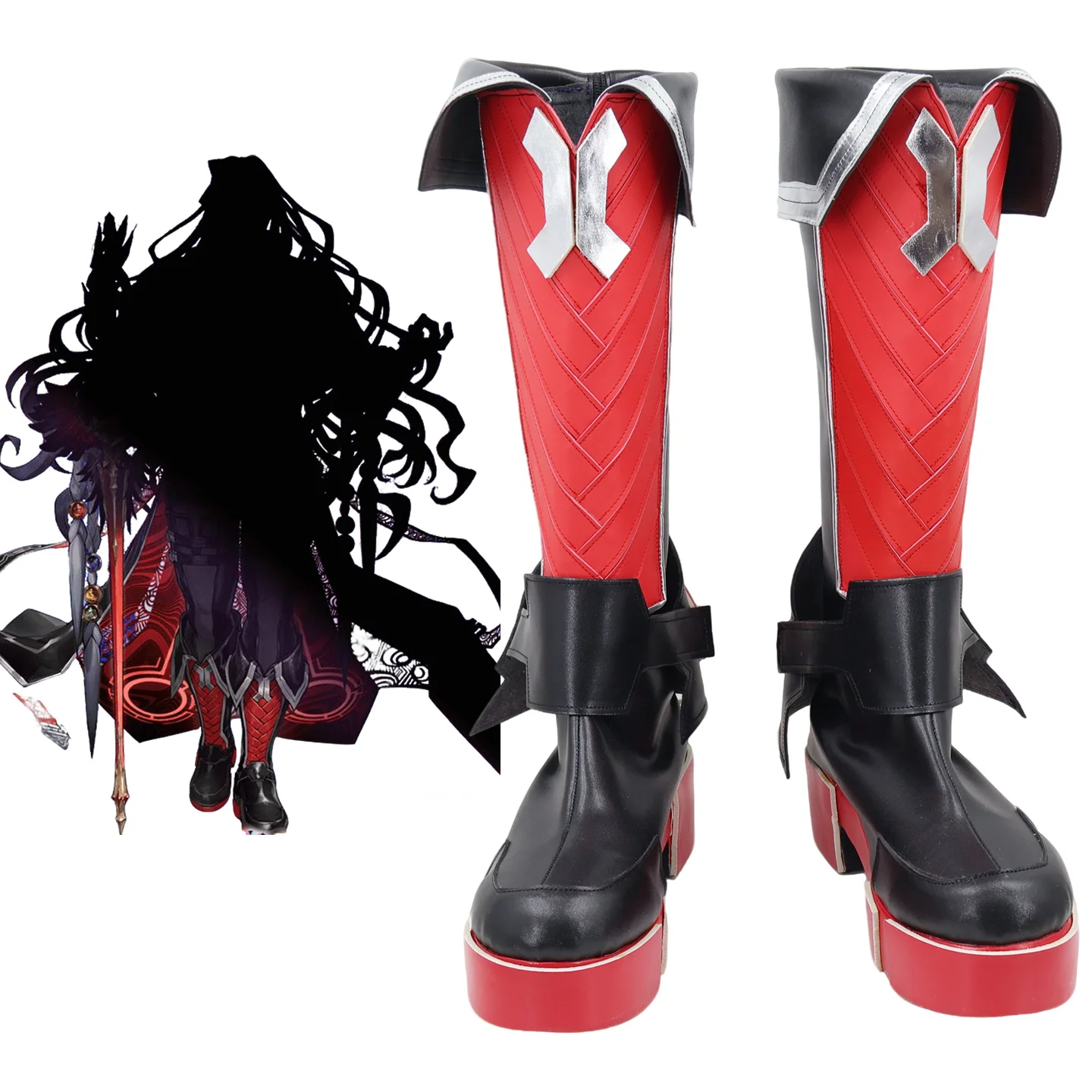 

Anime Shoes Cosplay FGO Caqliostro Boots Halloween Costume Accessories Props Made