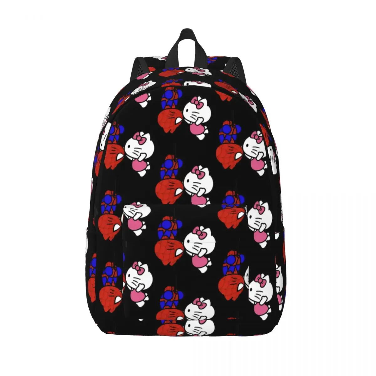 Spiderman Hello Kitty Kiss for Teens Student School Bookbag Daypack Elementary High College Hiking