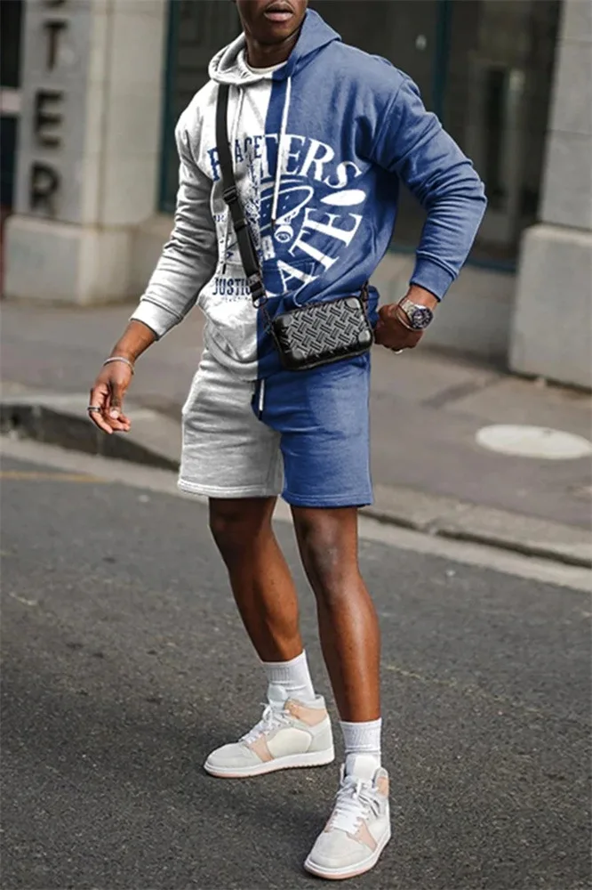 Magazine Shooting Street Style Sweatshirt met capuchon, shorts, tweedelige set Modieuze en coole set in Hong Kong-stijl MC11-MA1