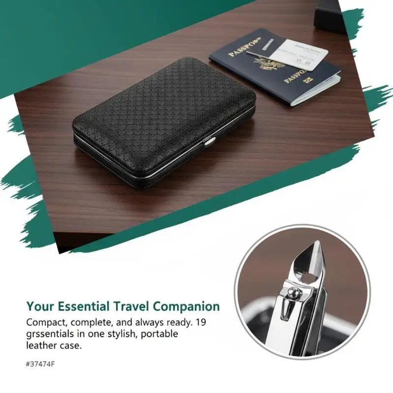 Stainless Steel Nail Clipper Set Of 8/19 Pieces, Diagonal Nail Clippers, Pedicures, Ear Picks, Spoons, Nail Art Set