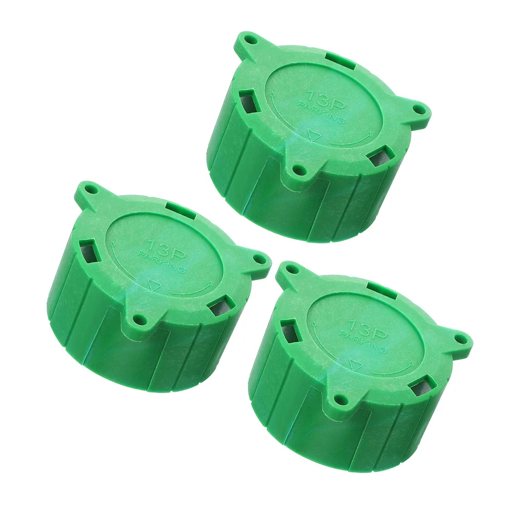 

3pcs 13P Plug Holder Trailer Hitch Cover Cap Waterproof Connector Protection Cover For Car Truck Towing Accessories