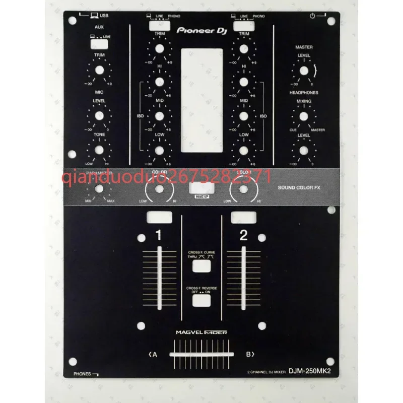 Pioneer DJM-250 MK2 Mixer Film Pioneer Colorful Sticker(the Product Is Only Self-adhesive Film)